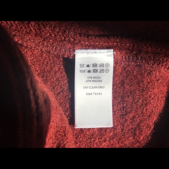 Rachel Zoe rust orange wool blend coat - Picture 10 of 16